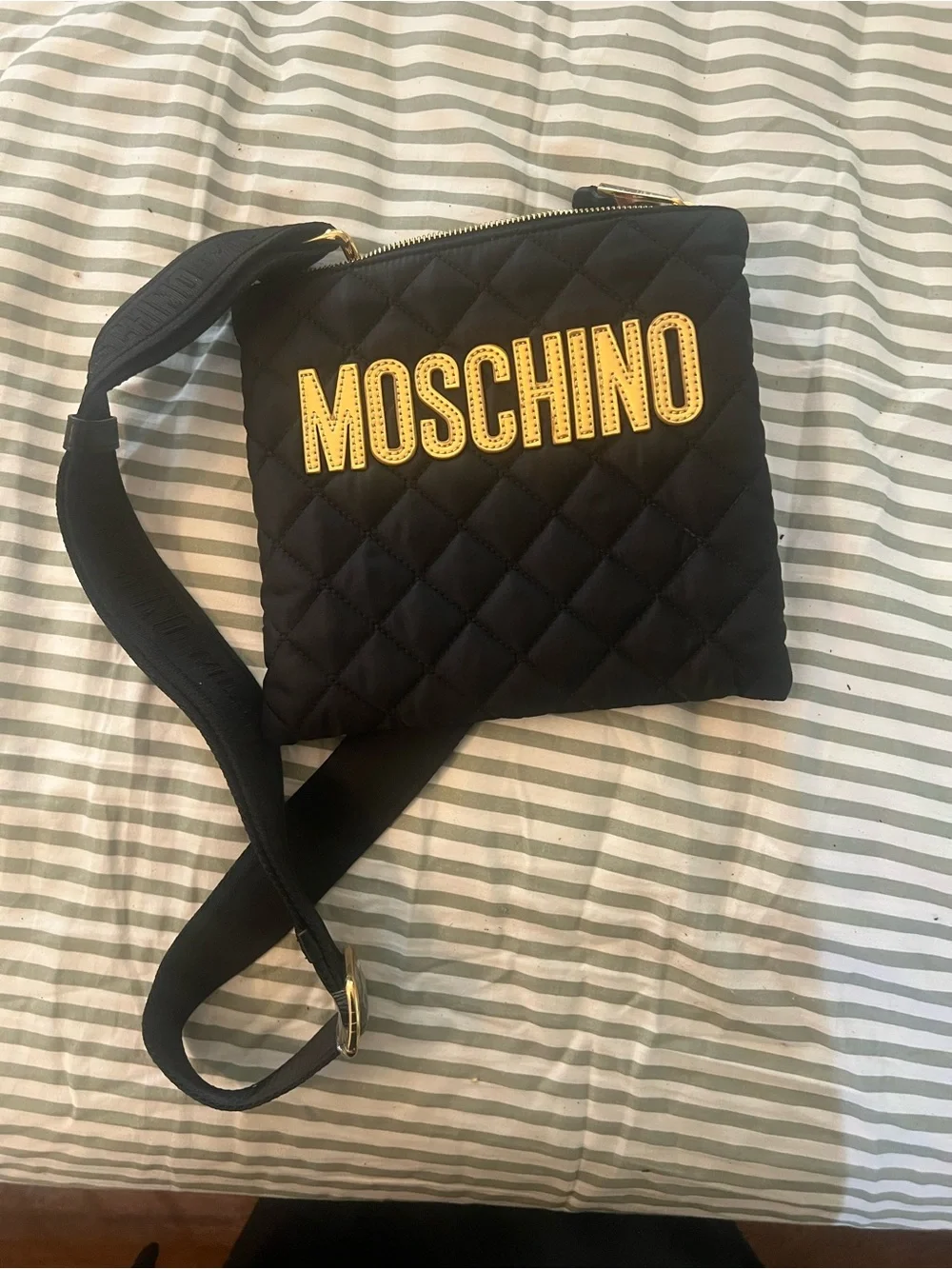 Moschino black quilted